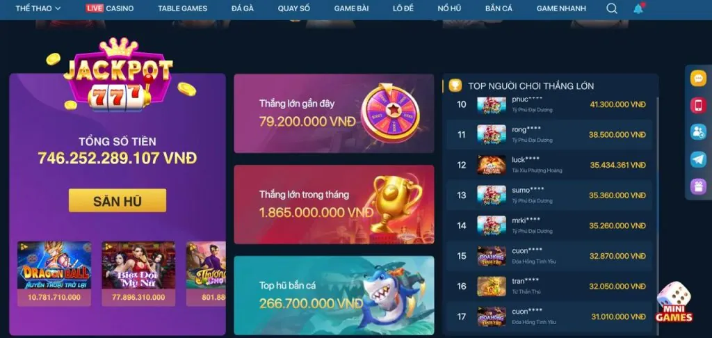 Các trò chơi bài bàn tại FV99